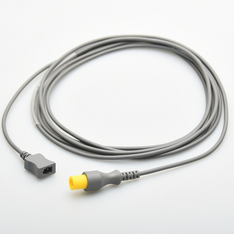 Temp Extension Adapter Cable for Mindray Disposable Temperature Probe 2pin Plug