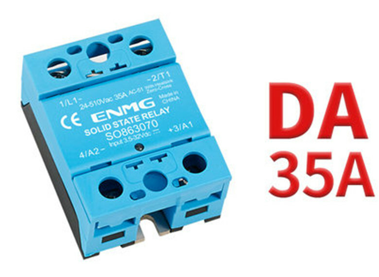 ENMG single-phase solid state relay 24VDC controlled AC24-510V SSR-35DA SO863070