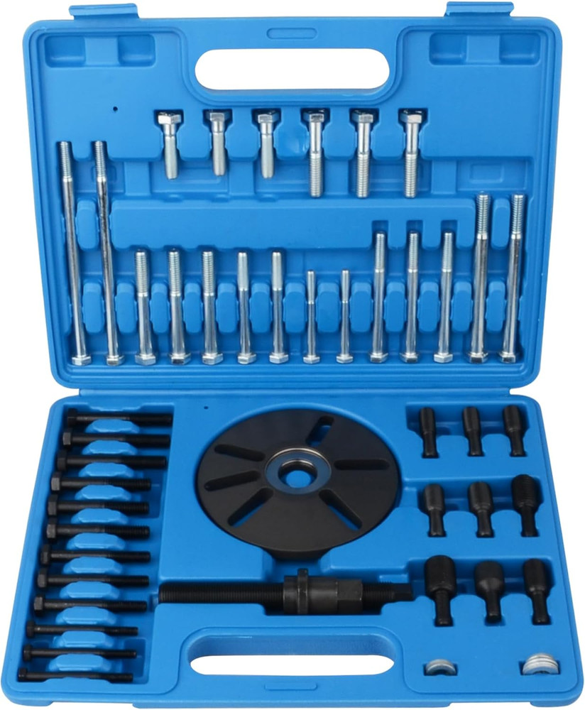 Harmonic Balancer Puller Installer Tool Kit Crankshaft Pulley Steering Wheel Set
