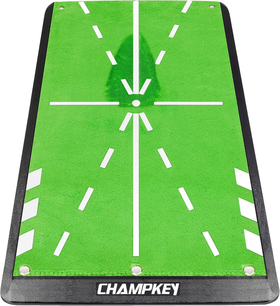 CHAMPKEY 8" X 17" Premium Impact Golf Mat Upgraded Version | Path Feedback Golf