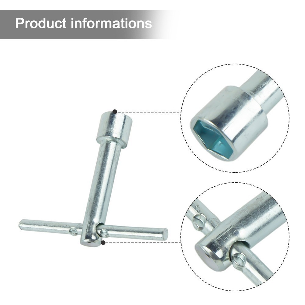 2x 10mm Hex Socket Wrench T-Shape Handle Deep Nut Driver Steel Hand Tools New