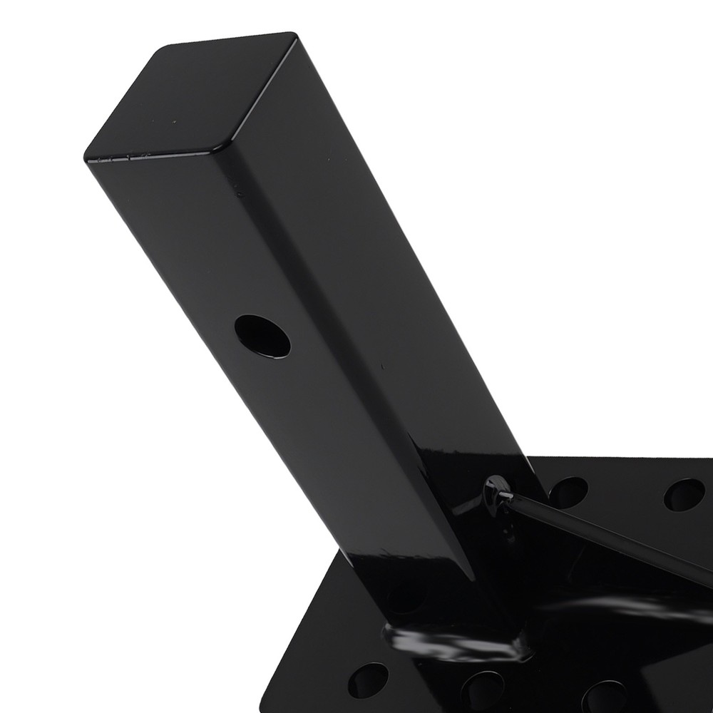 3 Position Pintle Hitch Bracket Adapter for 2" Receiver Adjustable 20000 lbs