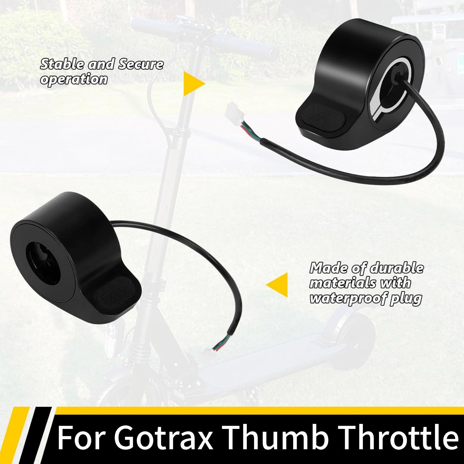 3-Wire Thumb Throttle Replacement For GOTRAX Hiboy Electric Scooter Models