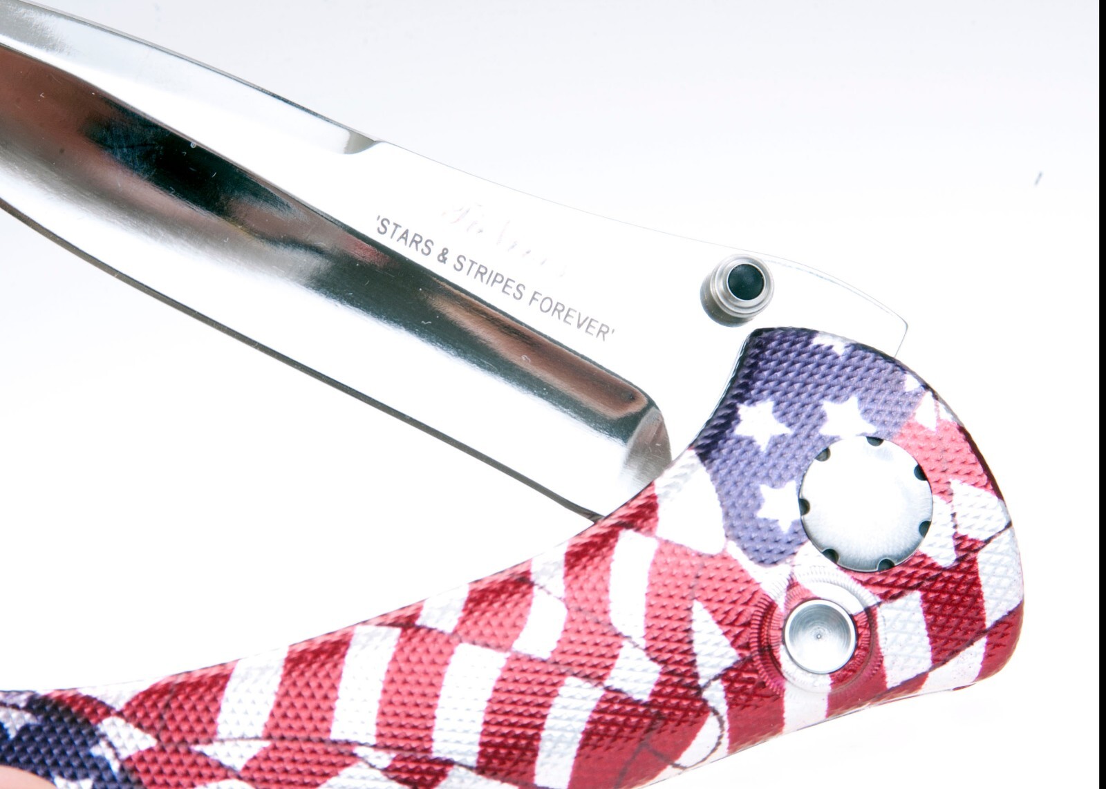 Vintage USA TiNives Stars and Stripes Knife CNC Tolerance