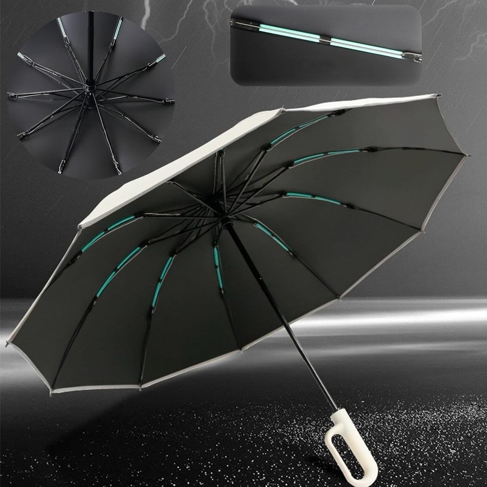 Compact Mini Travel Umbrella Automatic Open Close UPF50+ UV Rain Folding