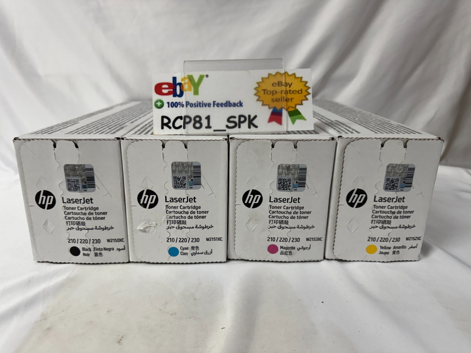 Genuine HP 4 Toner Set Of W2150XC, W2151XC, W2152XC, W2153XC | Free 1 day Ship!
