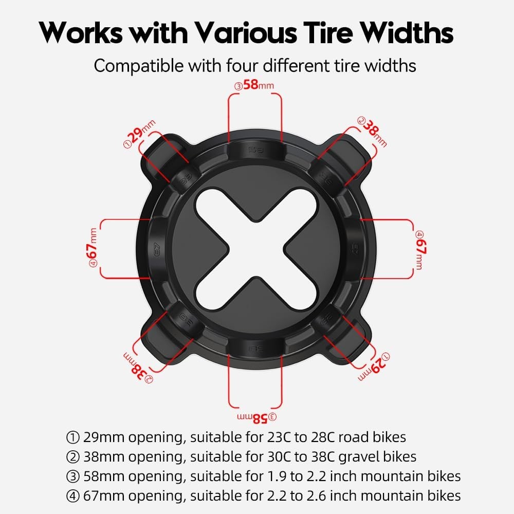 ThinkRider Cycling Indoor Trainer Front Wheel Riser Block - Suitable for 4 Types