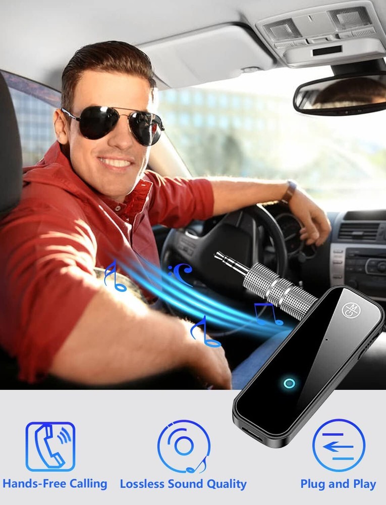 USB Wireless Bluetooth 5.0 Transmitter Receiver for Car Music Audio Aux Adapter