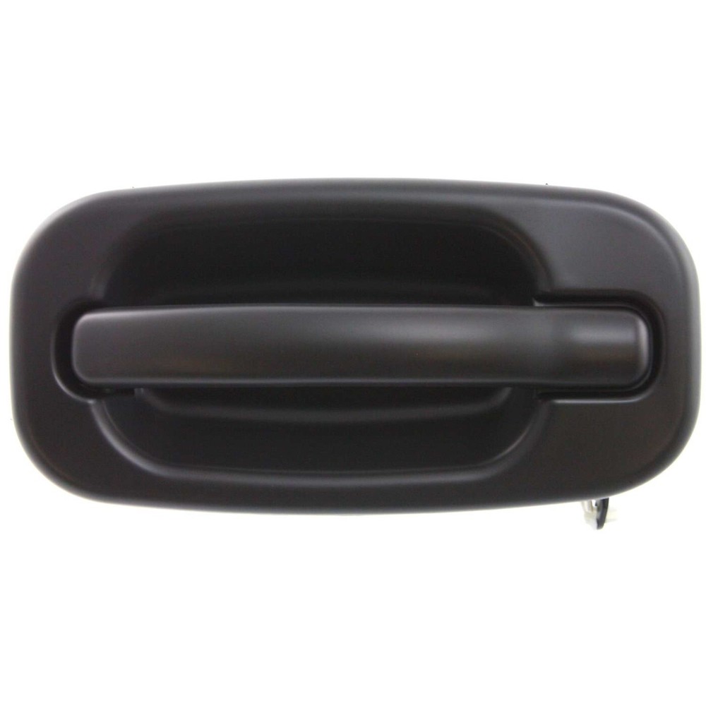 Door Handle Set For 1999-2006 Chevy Silverado 1500 Smooth Black Front Outer 2Pc