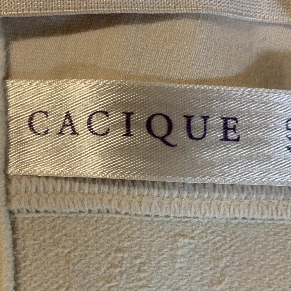 Cacique Women's Nude Unlined Adjustable Strap Full Coverage Bra Size 46D