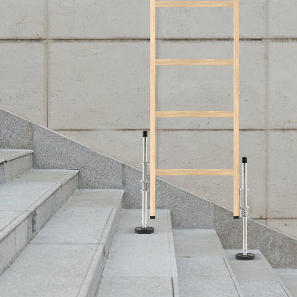Ladder Leg Levelers Pair Adjustable Height Ladders Stabilizer Extension Ladders