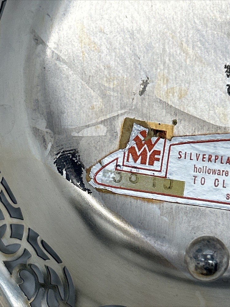 Vintage WMF IKORA Germany Silver Plated Footed Candy Bowl Trinket Dish #3815