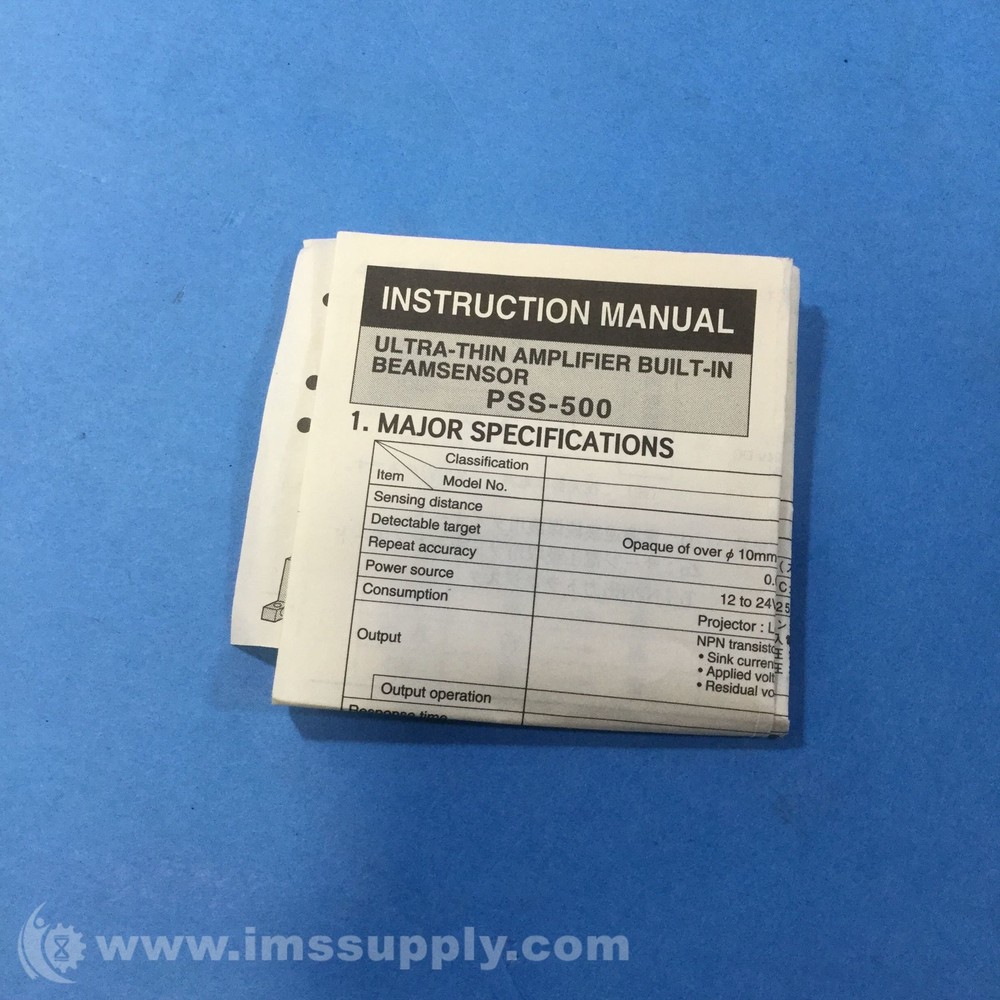 SUNX PSS-500D Photoelectric Sensor FNOB