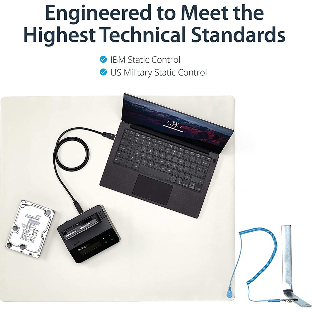 Startech Desktop AntiStatic Computer Mat Desk Accessory - White