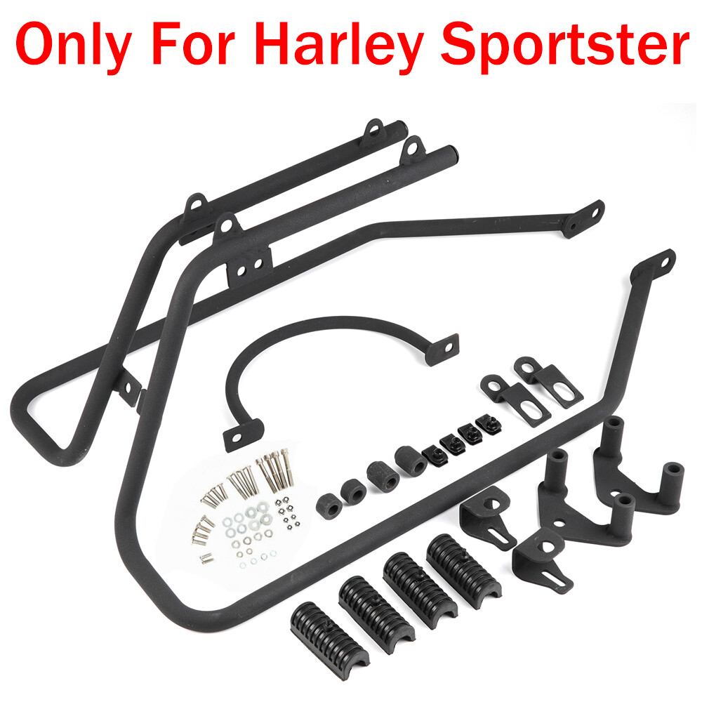 For 04-14 Harley Davidson Sportster Hard Saddle bag Conversion Mounting Brackets