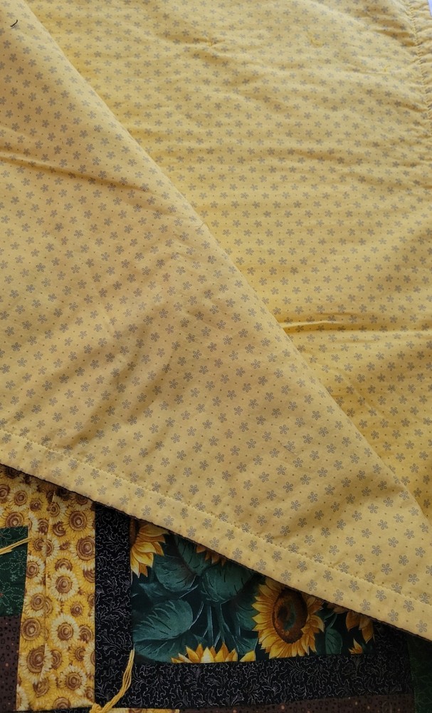 Sunflower Quilt 64 X 52" Handmade