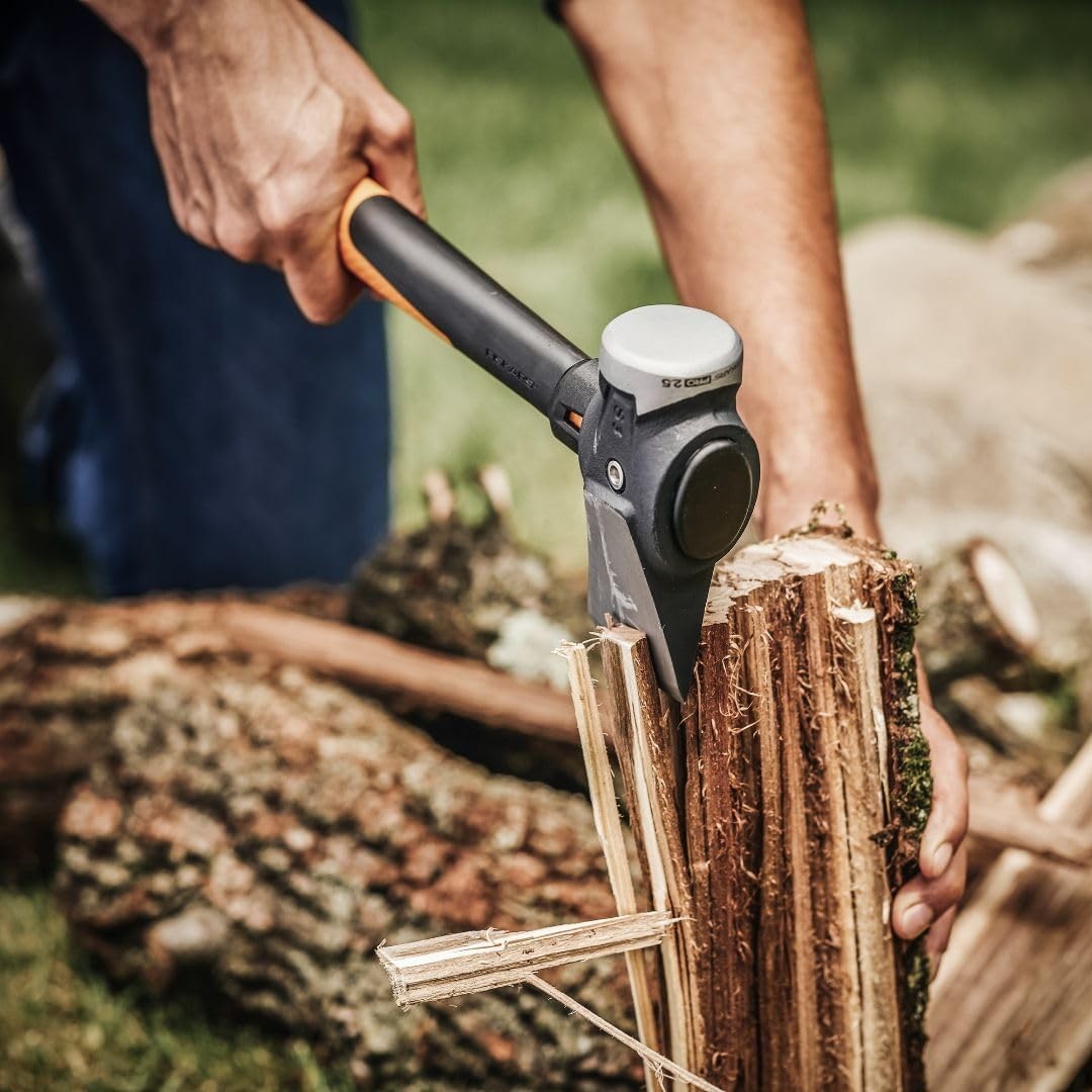 Fiskars 8 lb Splitting Maul 36 inch Shock Absorbing Forged Steel Wood Splitter