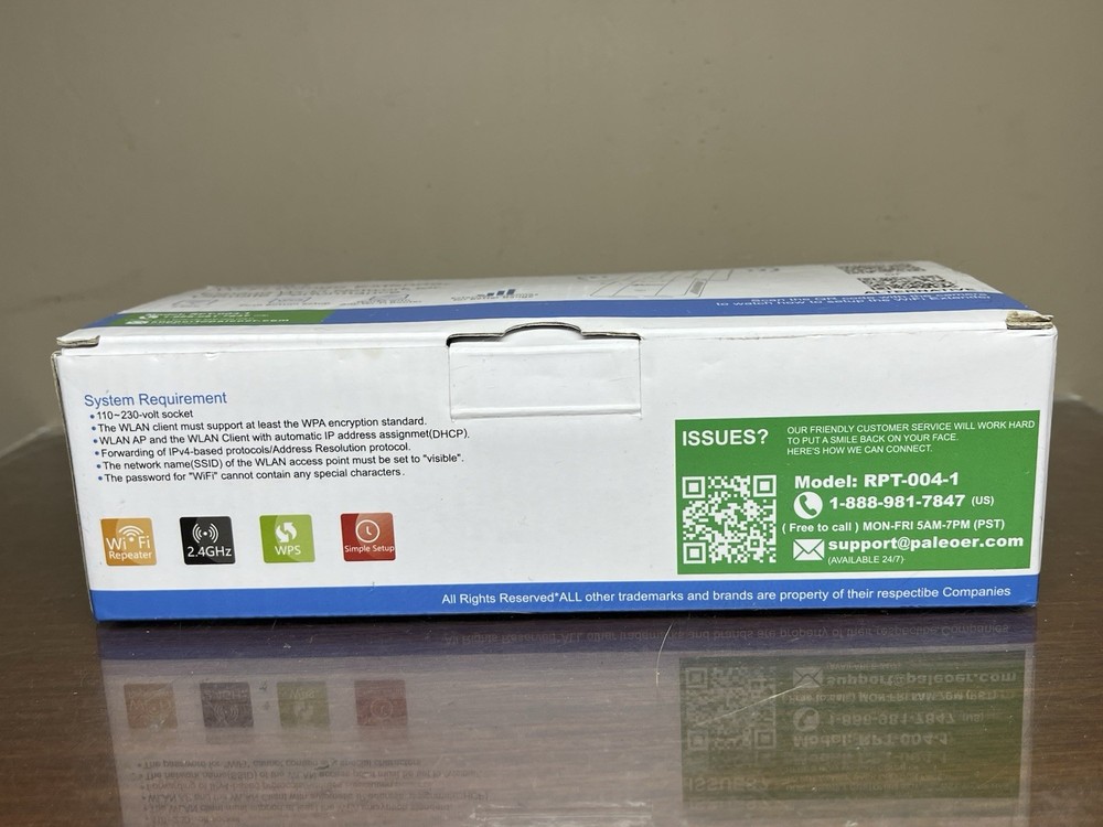 Paleoer 300M Wi-Fi Repeater RPT-004 Range Extender E20