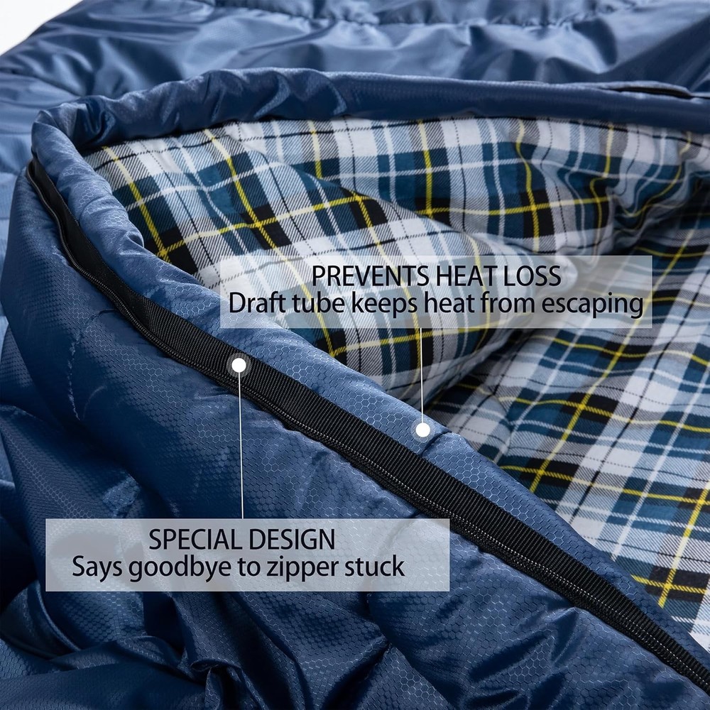Versatile XXL Sleeping Bag with Compression Sack – Luxury Camping Experience