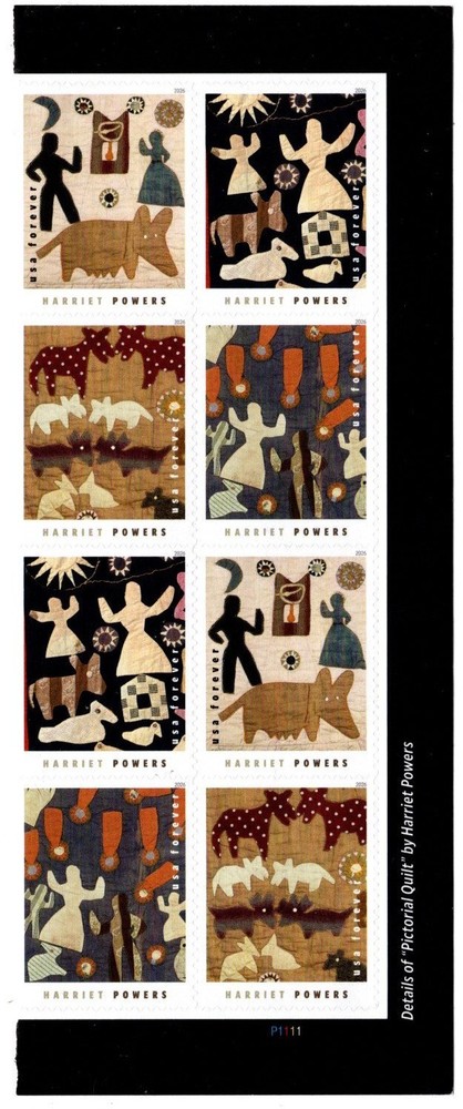#6056 -6059 2026 Harriet Powers Plate Block/8  - MNH