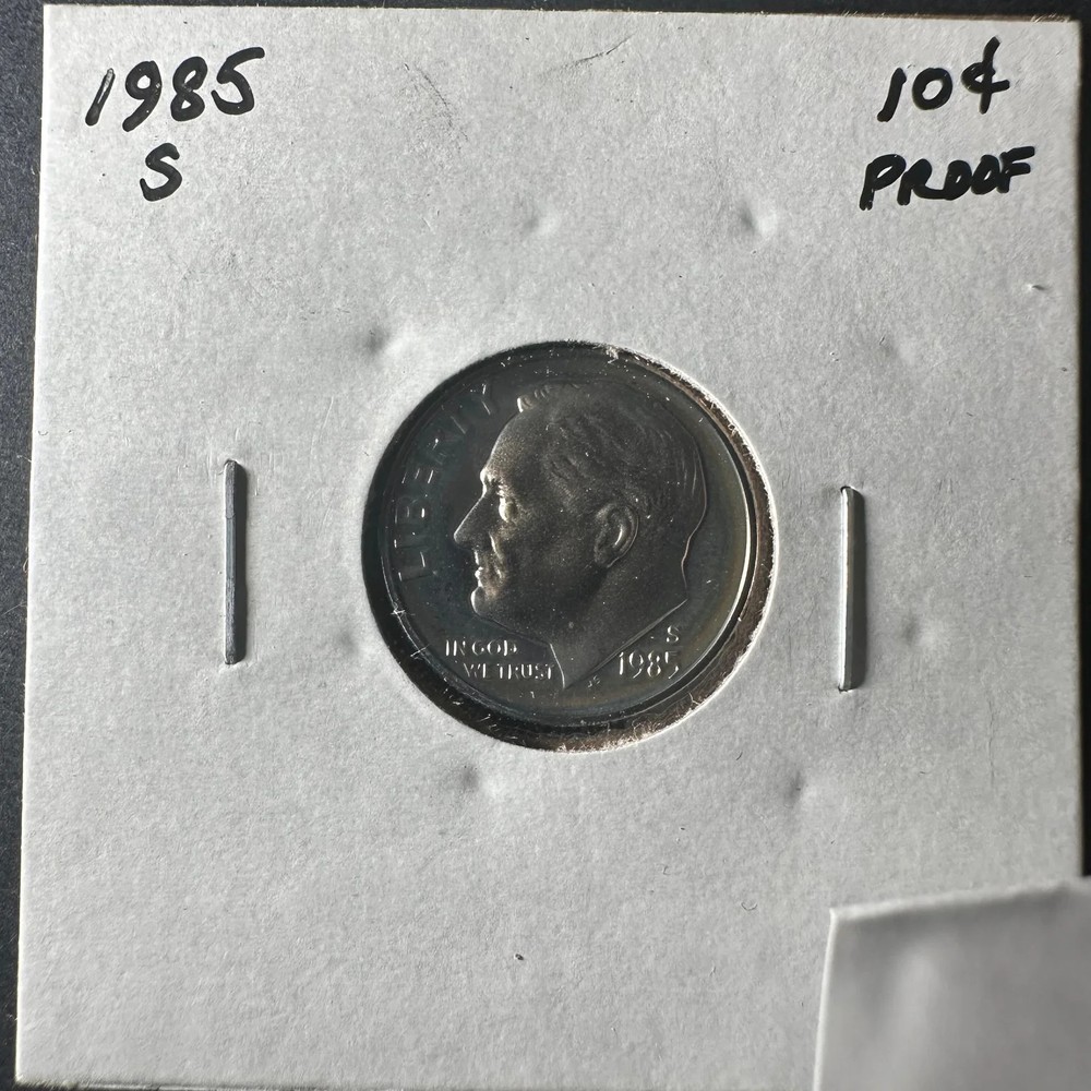 1985 S Roosevelt Dime Proof Sharp Features