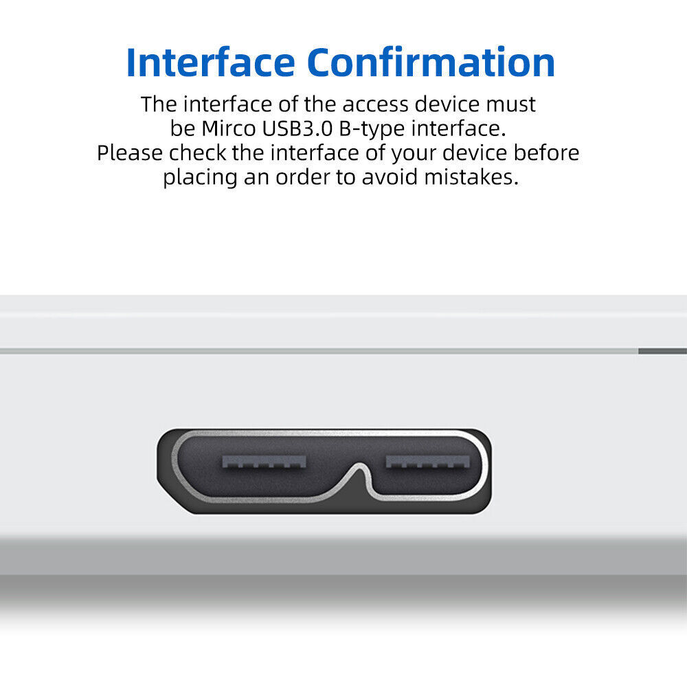 Micro USB 3.0 Cable High Speed Data SYNC For HDD External Hard Drive LOT