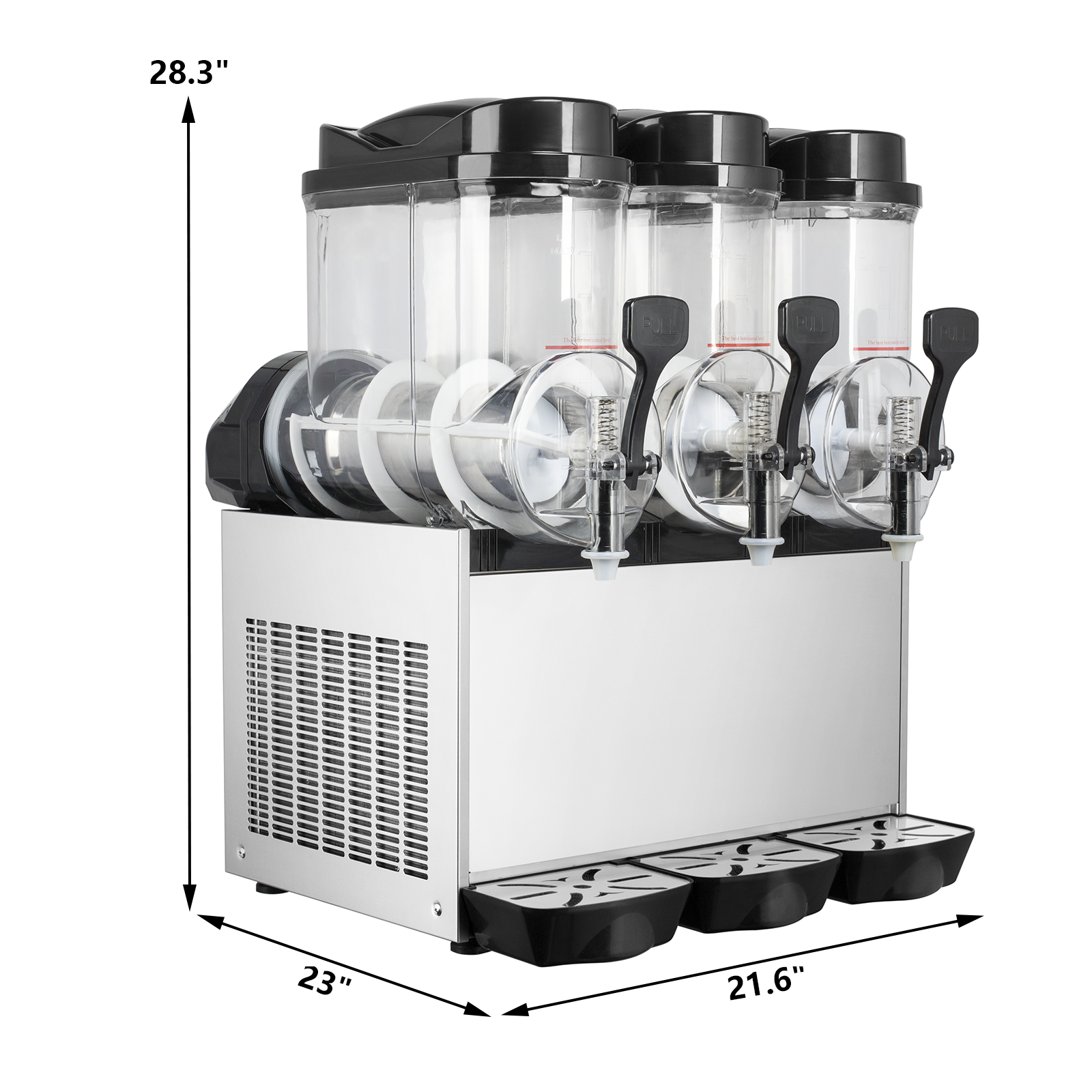TECSPACE Commercial 1/2/3 Tank 15/30/45L Frozen Drink Slushy Making Machine USA