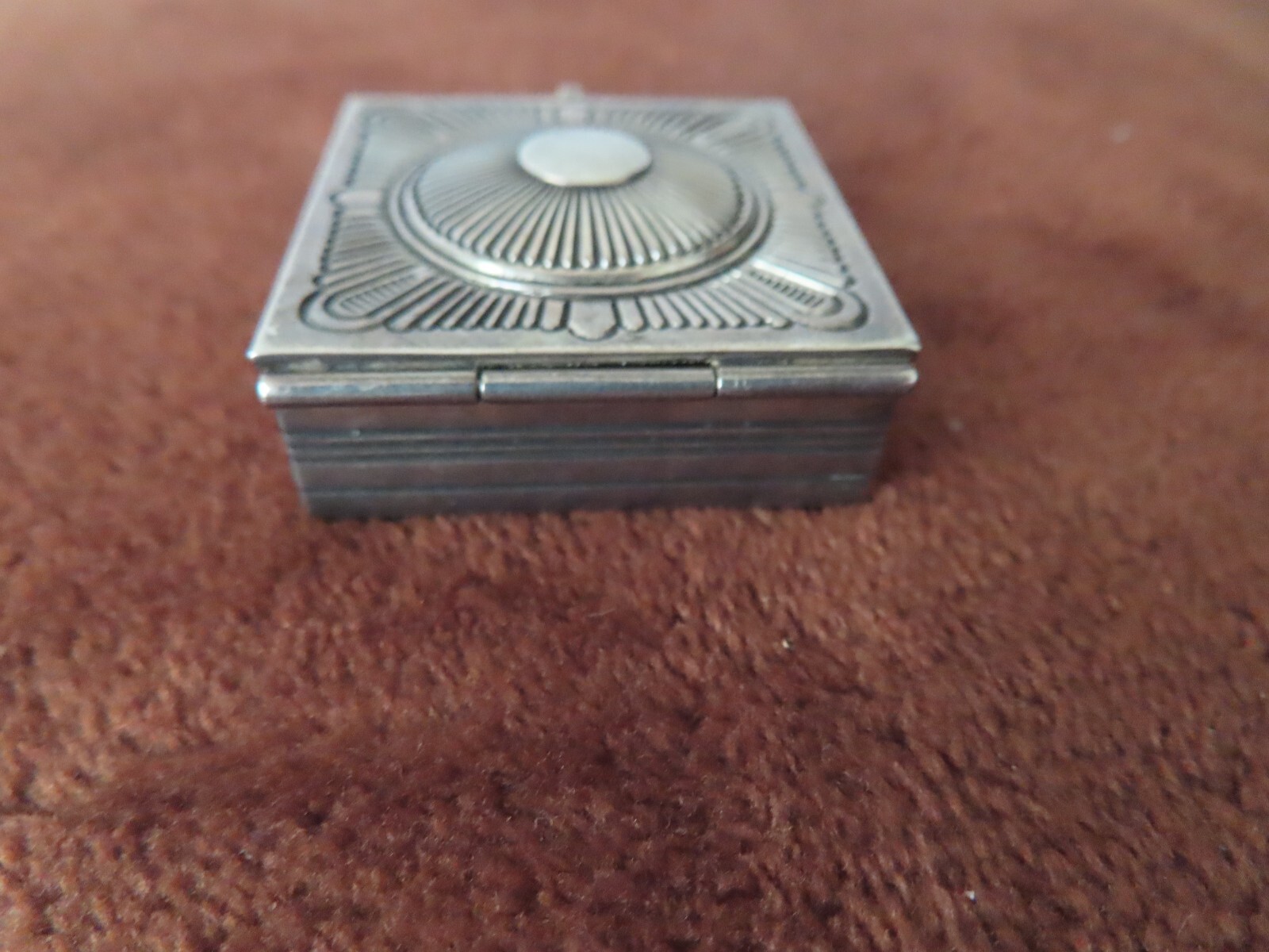 Vintage Pat Bedoni Sterling Silver .925 Navajo Trinket Box 51 grams 1.8 oz $550