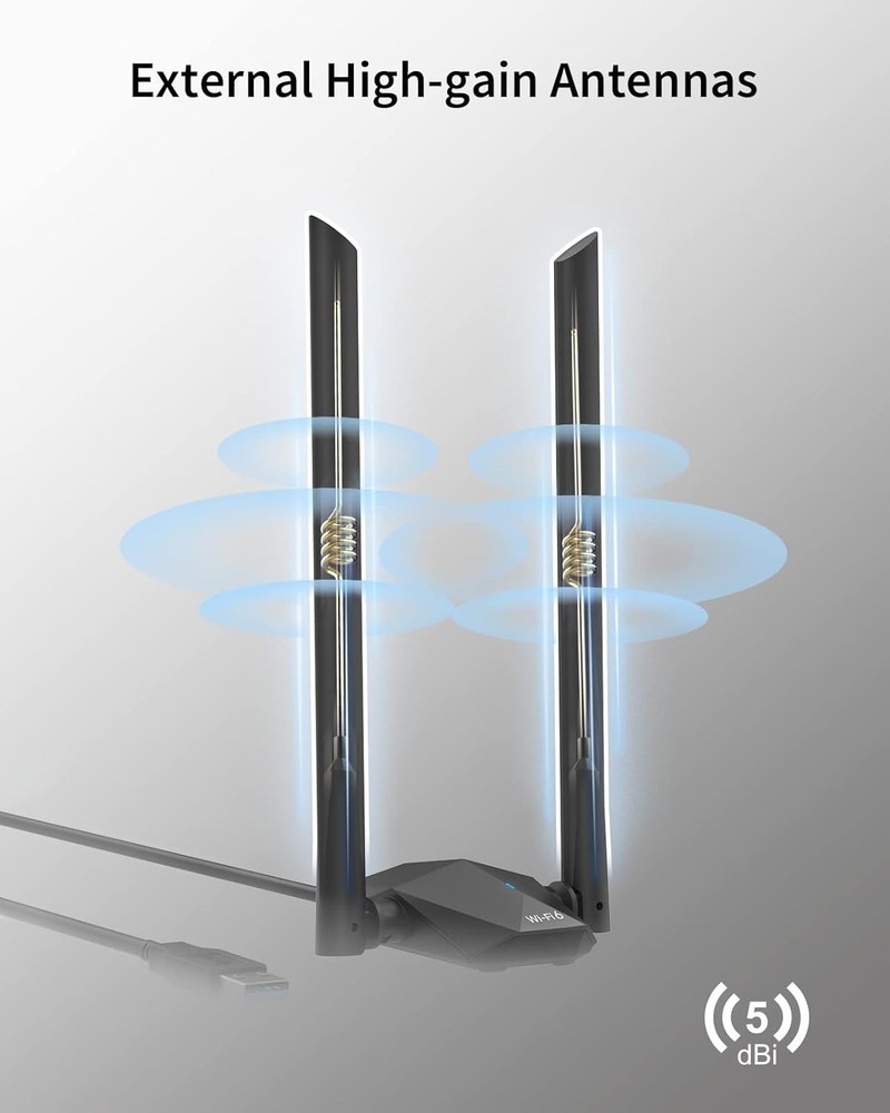 AX1800 USB WiFi 6 Linux, Linux Compatible WiFi Adapter for PC, Raspberry Pi 2...