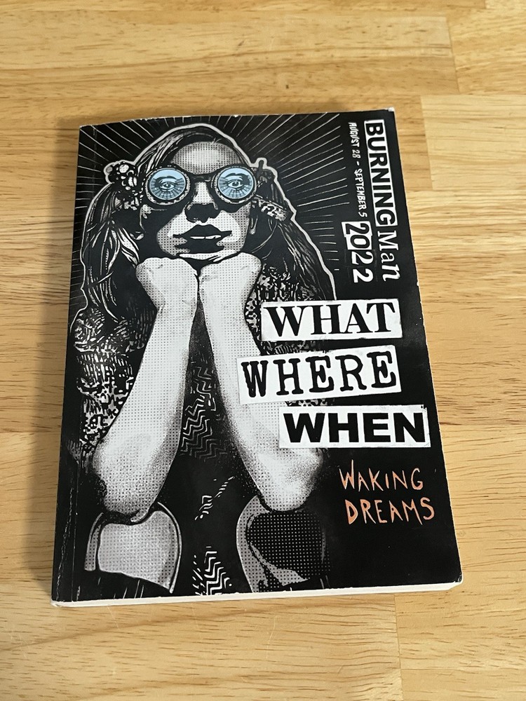 Burning Man 2022 Ticket Stub + Event Booklet & Map