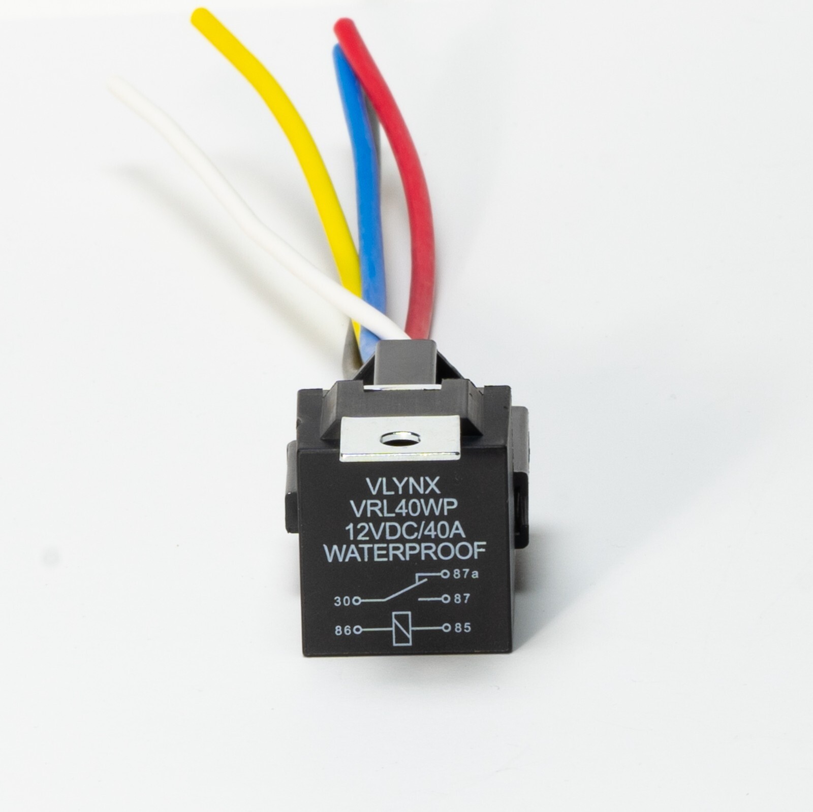 QTY1 CAR RELAY +(1) 5 PIN SOCKET 12V VOLT DC 40A WEATHERPROOF & WATERPROOF SPDT