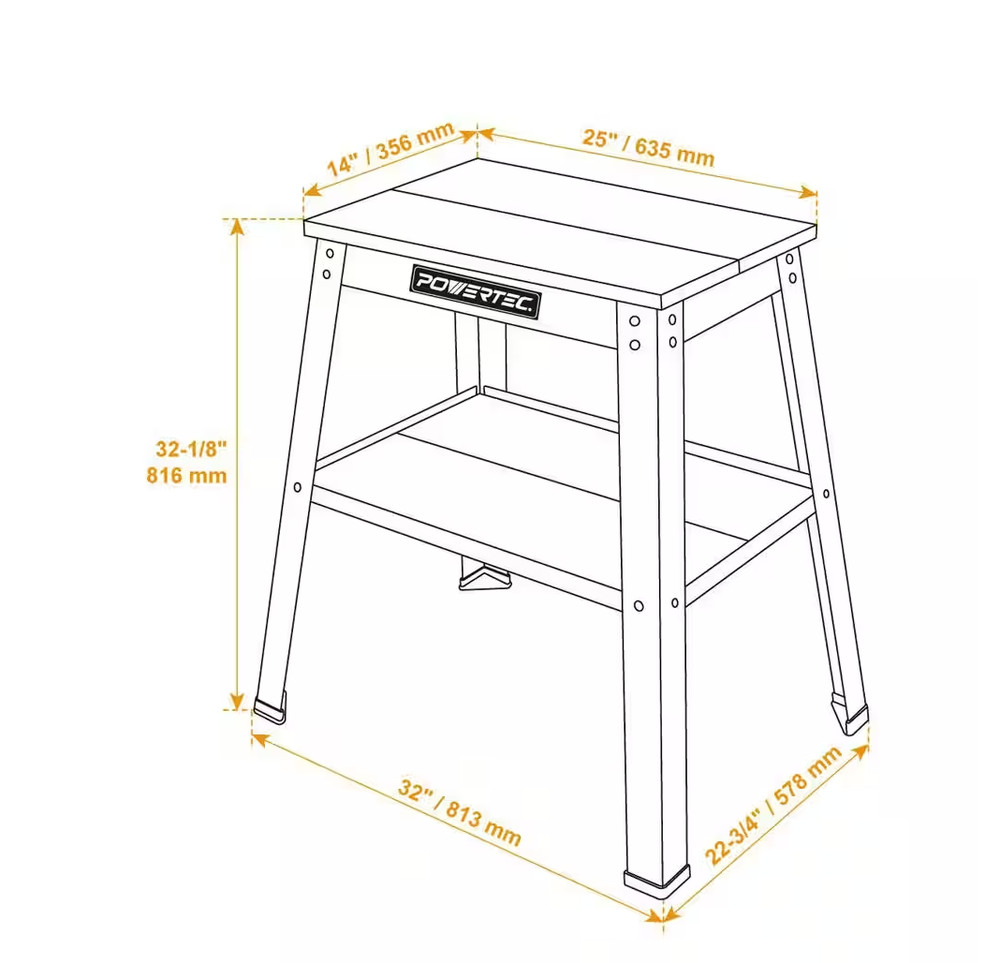 Heavy-Duty Universal Tool Stand | Adjustable, Portable & Stable Workbench