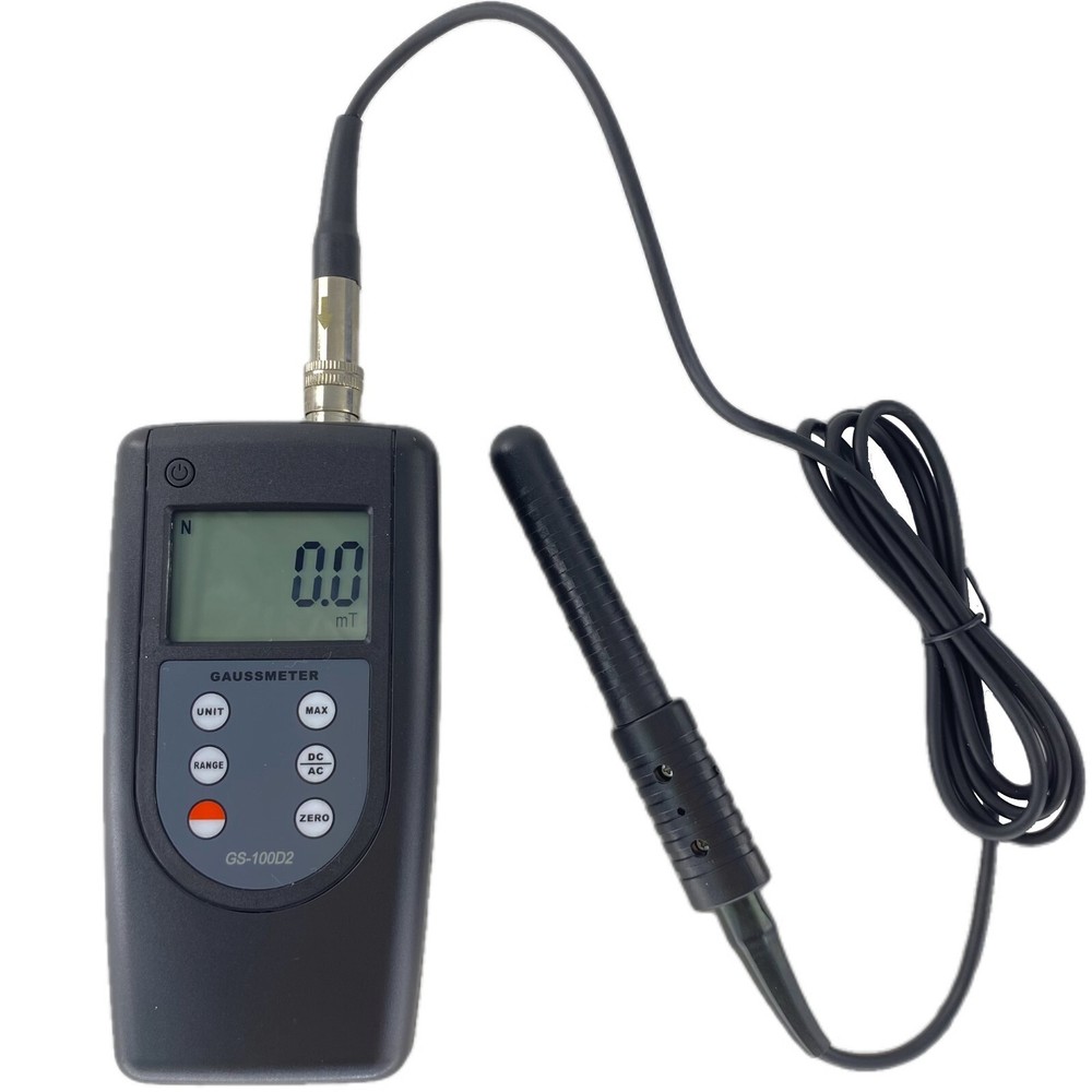 Portable Gaussmeter Tesla Tester 200mT/2000mT Range Conversion with Hall Sensor