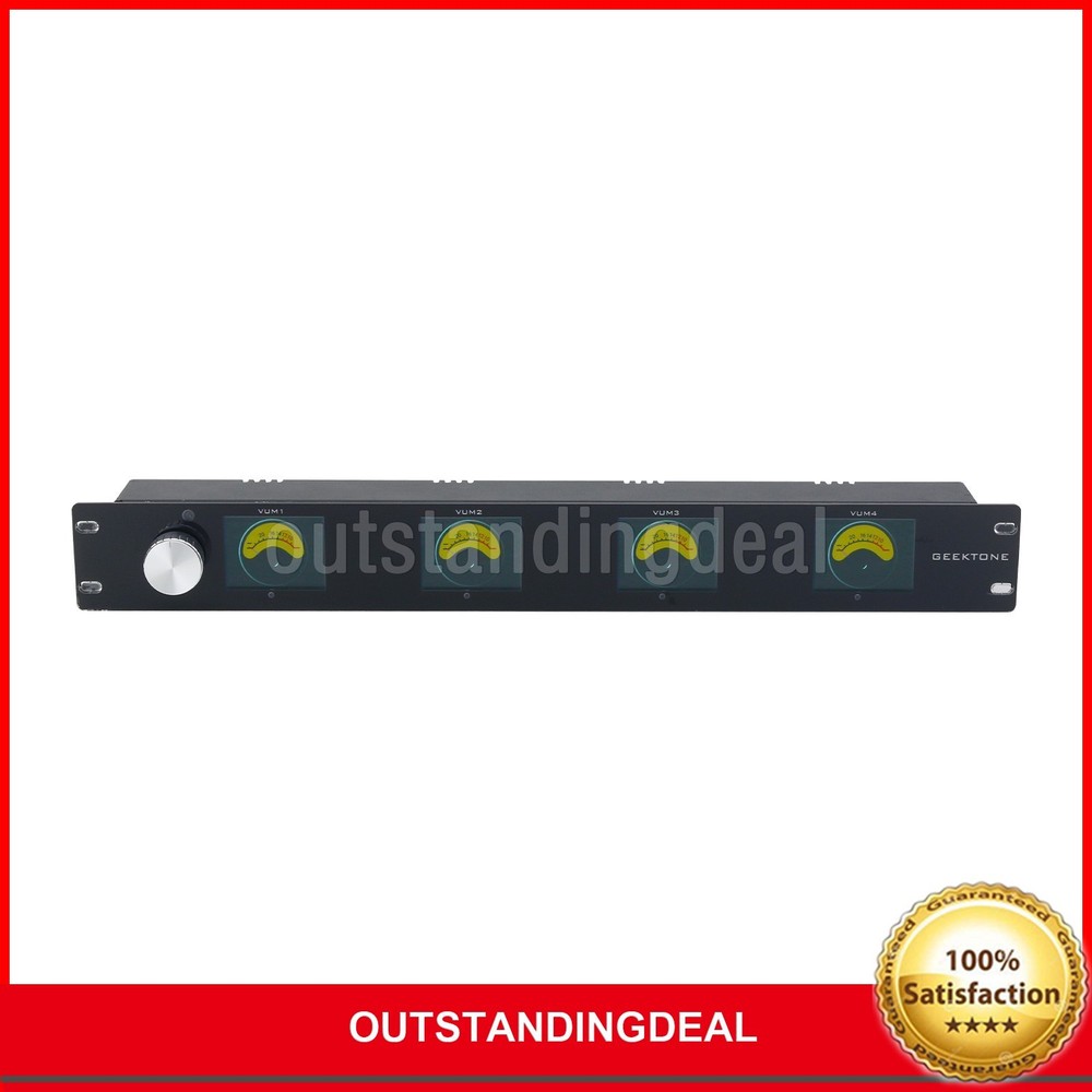 4-Channel LCD VU Meter Volume Controller Built-in Digital Volume Potentiometer