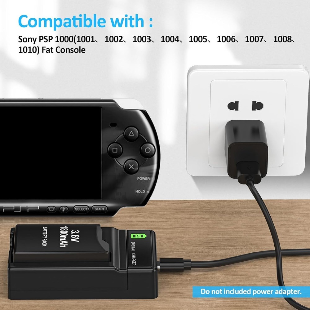 "Cost-Effective 2Pcs Battery Set for PSP Console"