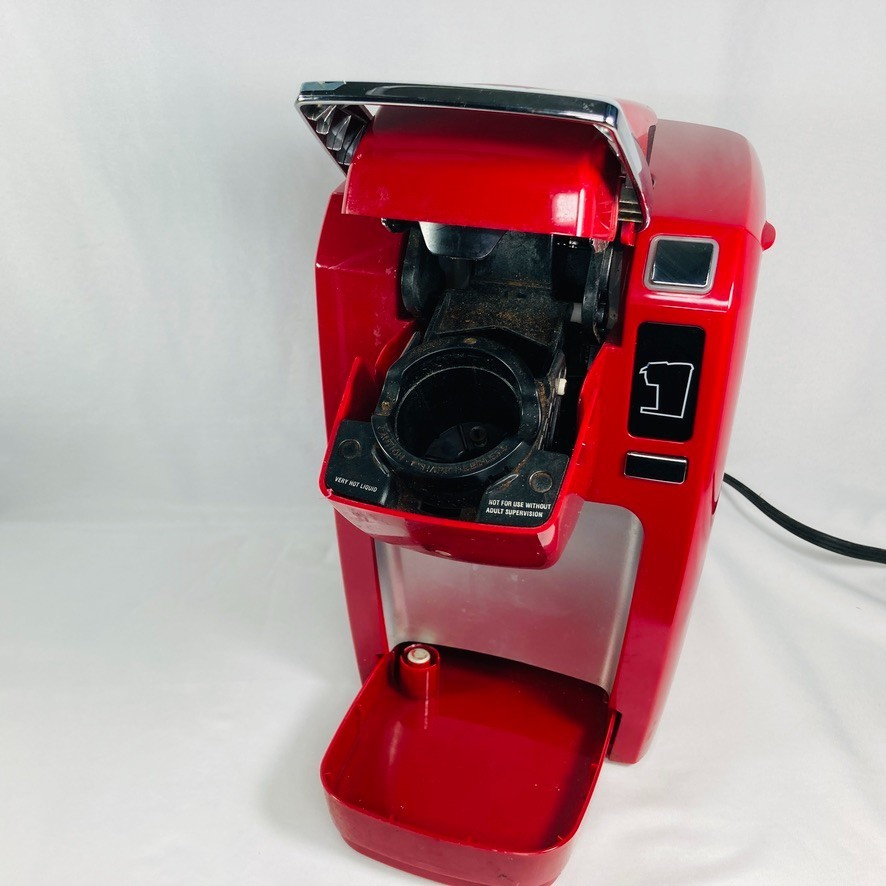 Keurig K10 Mini Plus Single Serve K-Cup Coffee Maker Red Tested Working