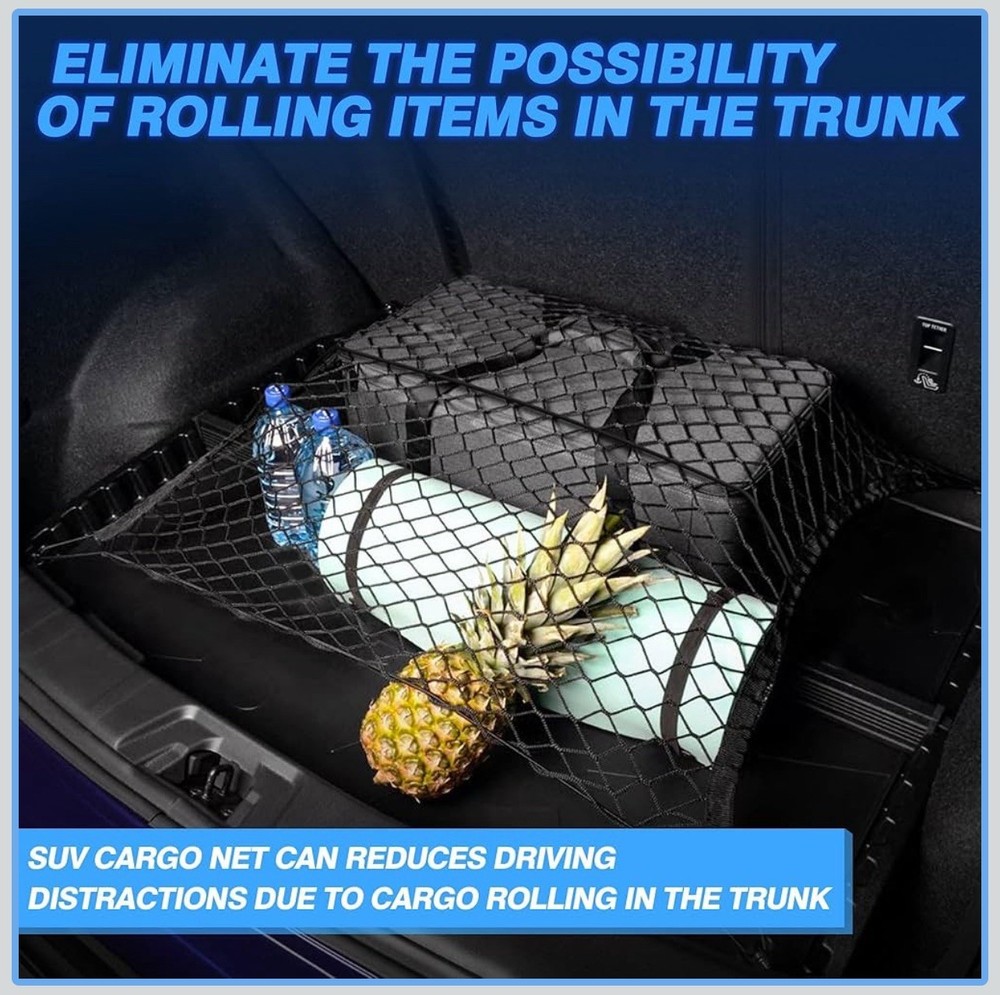 MIC Tuning Cargo Net Storage String Bag Nylon Net Storage Elastic