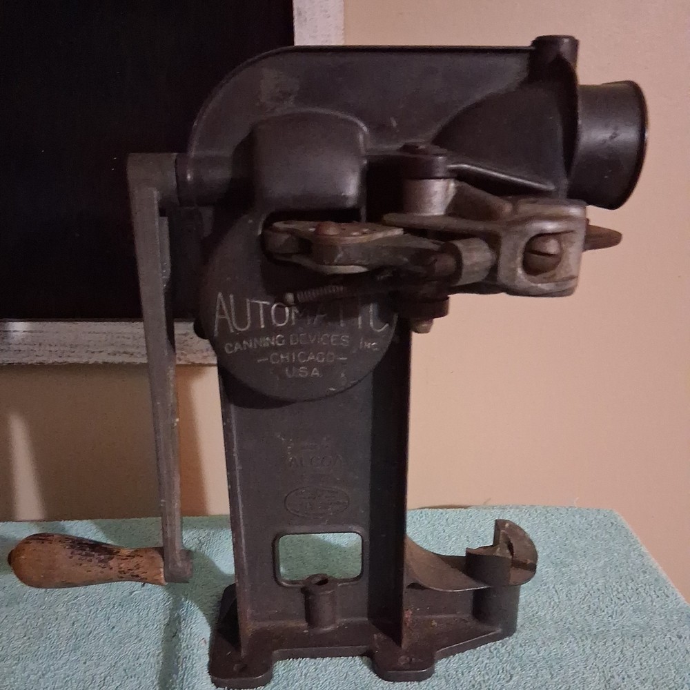 Vintage ALCOA Automatic Canning Device Master Sealer Manitowoc WI Machine