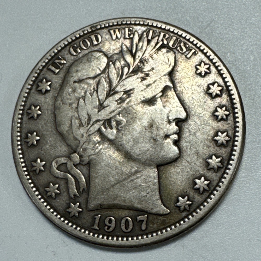 1907-O Barber Silver Half Dollar VF