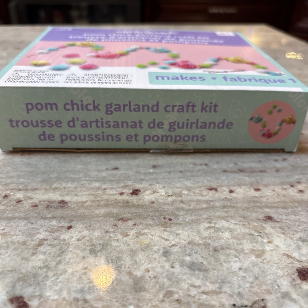 Easter Pom Chick Garland Craft Kit NEW