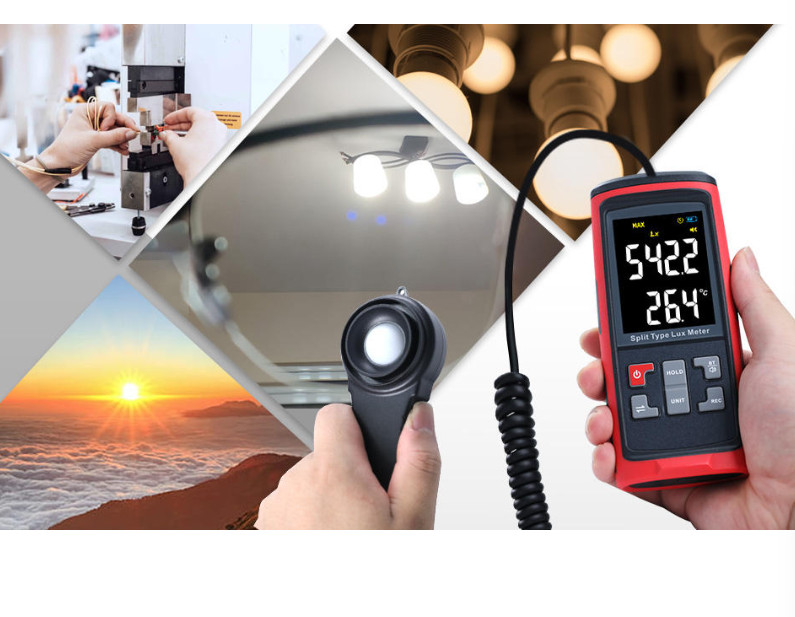 GT1050 Digital Lux Meter High Precision Split Type Illuminometer Photometer Lumi