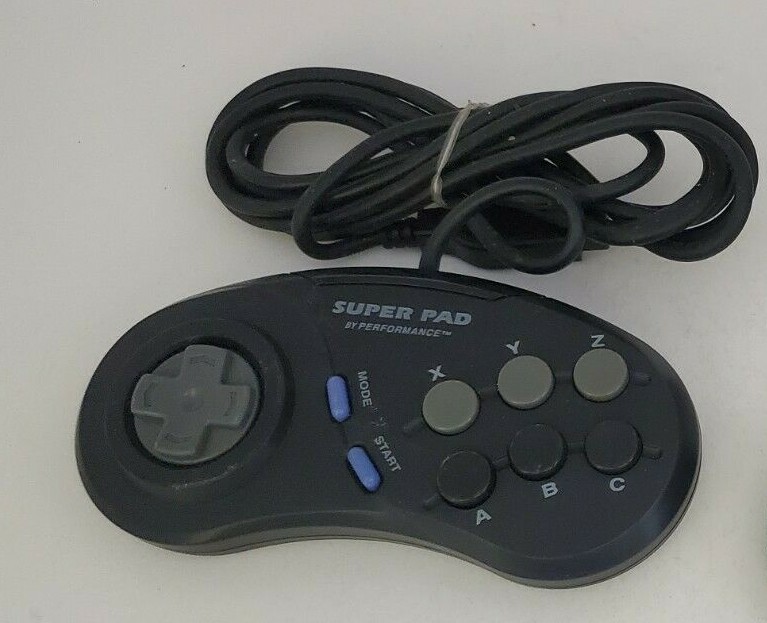 NEW Interact 6 Button Super Game pad Controller for Sega Genesis & Sega CD #A38