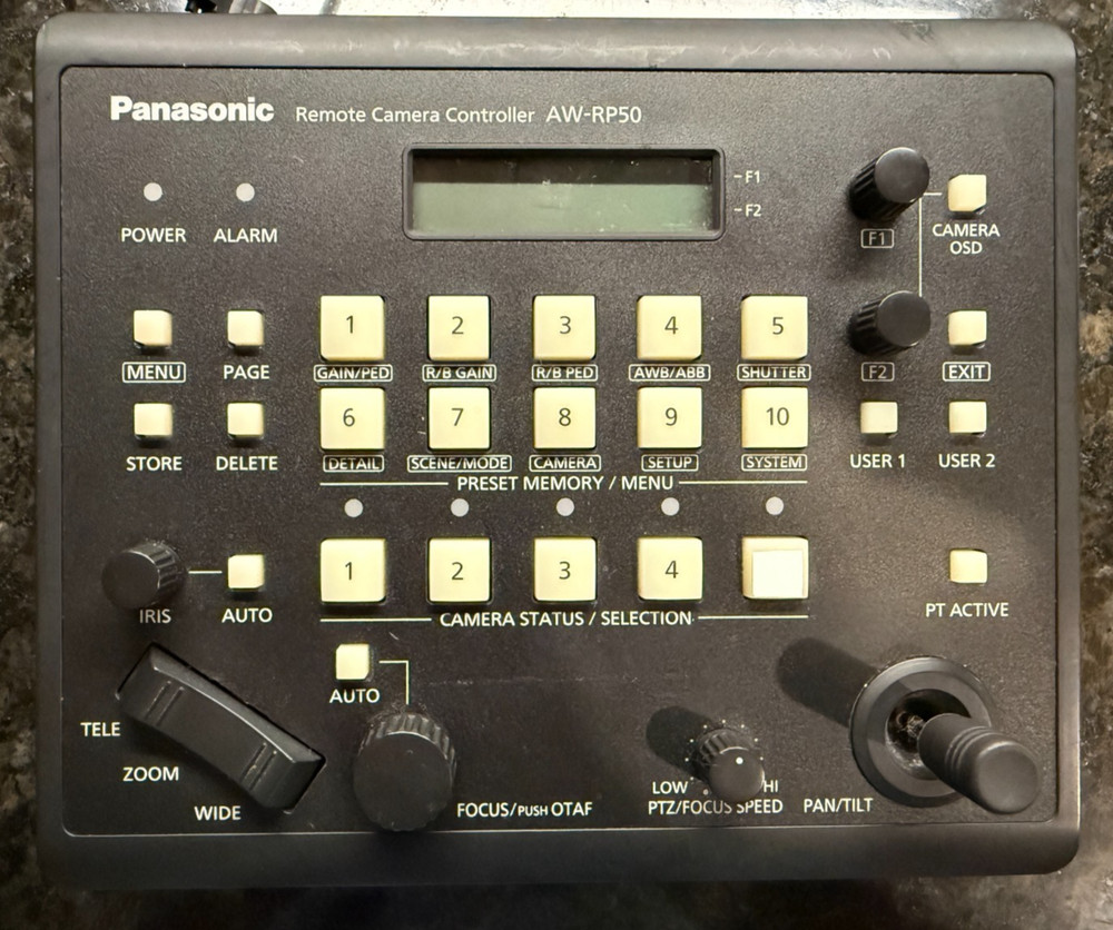Panasonic AW-RP50N Compact Remote PTZ Camera Controller AP-RP50