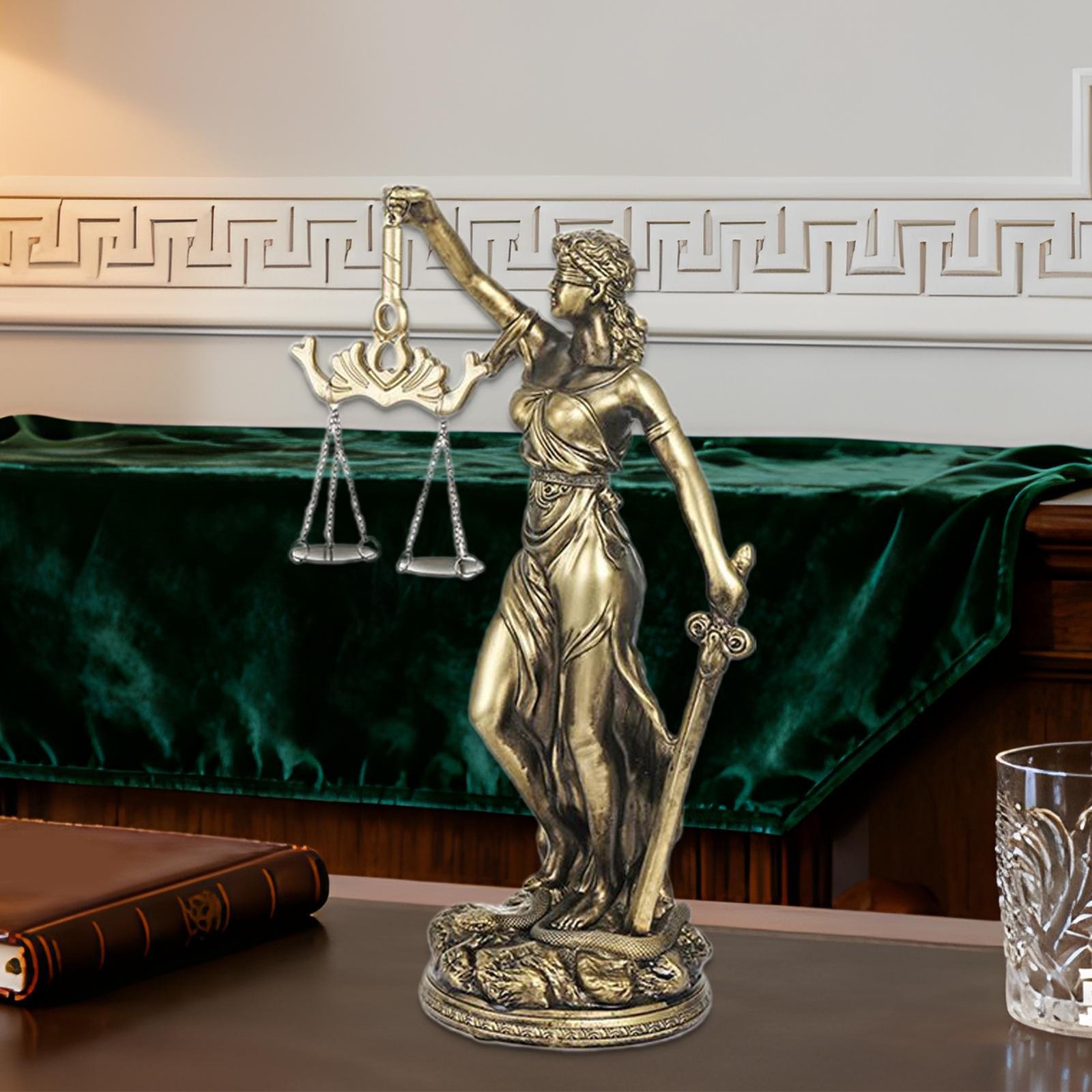 10.43" Lady of Justice Statue Lady Justice Law Statue Blind Goddess of Justice