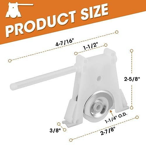 2 Pack Sliding Screen Door Lower Roller Assembly, Compatible with Andersen