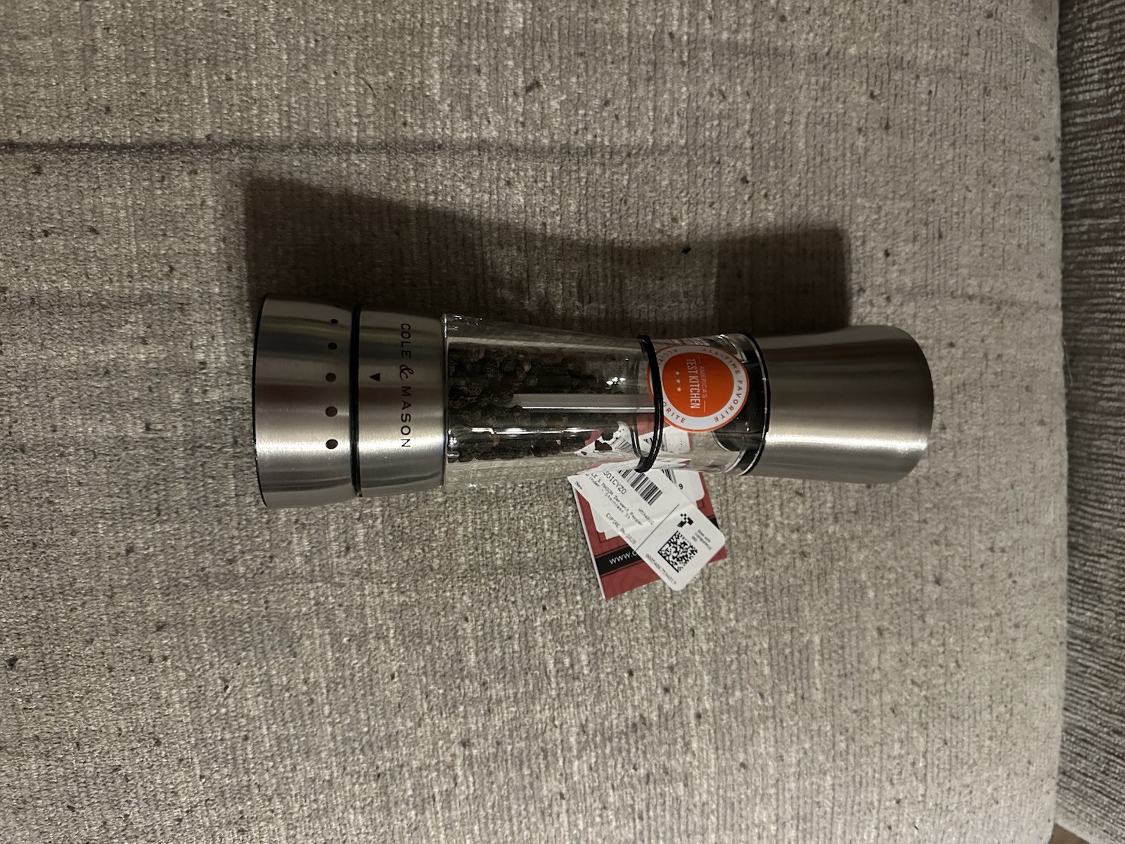 Cole & Mason Derwent Stainless Steel Pepper Mill Refillable Pepper Grinder