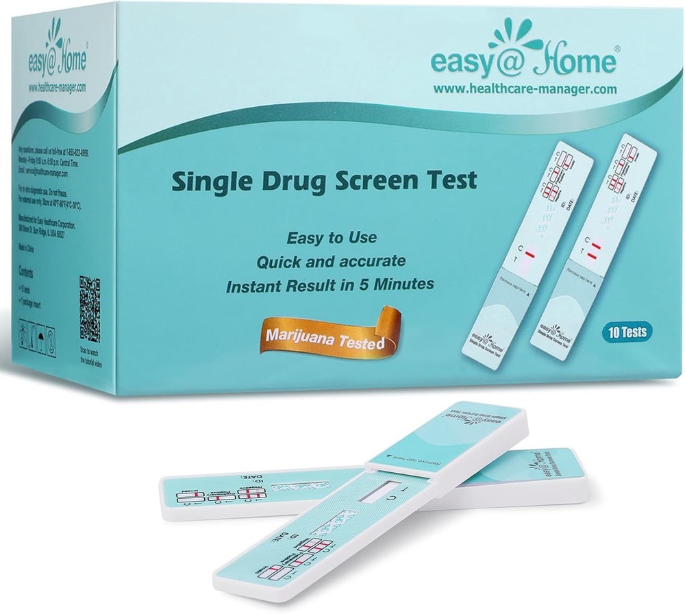 Easy@Home Single Drug Screen Test (Cannabinoids Urine Test) - THC 10 Pack