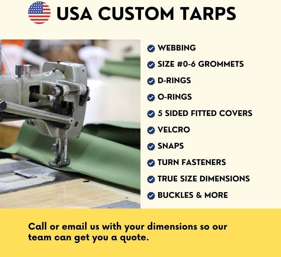 Tarp Supply Heavy Duty Brown Canvas Tarp With Grommets