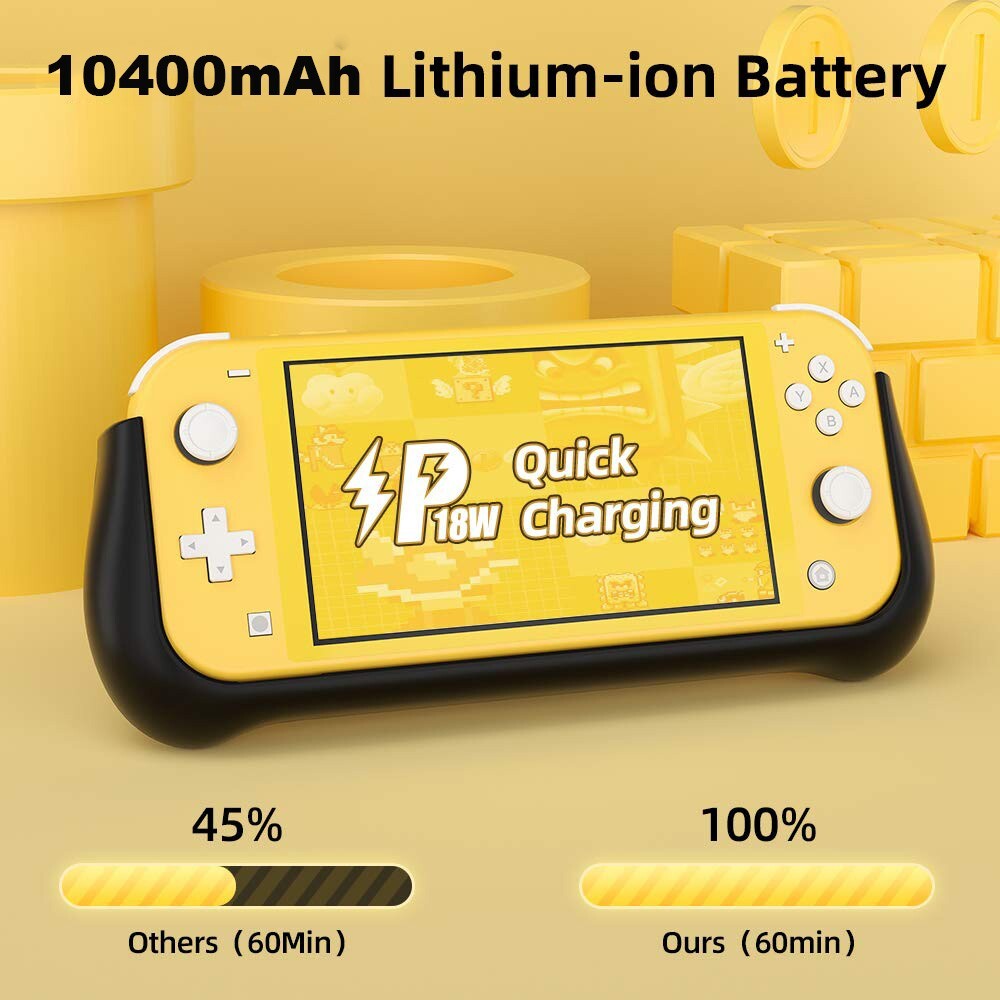 10400mAh Battery Charger Case For Nintendo Switch Lite FastCharging Dock Station