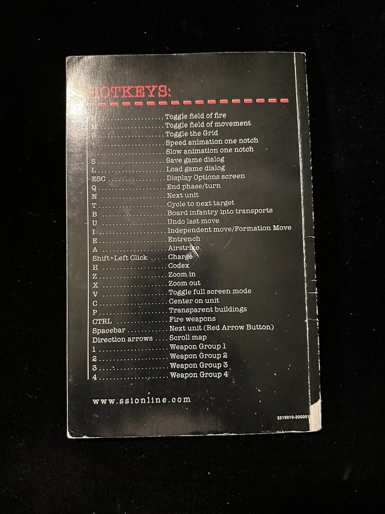 Warhammer 40k Epic 40000 Final Liberation Rulebook PC Game Rules Manual